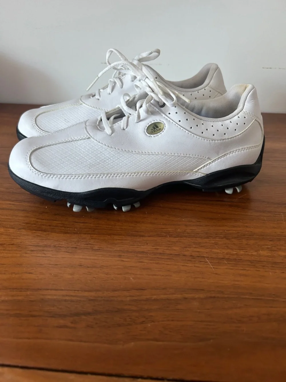 Adidas White Women’s Athletic Lace-Up Golf Sneakers - Picture 4 of 7